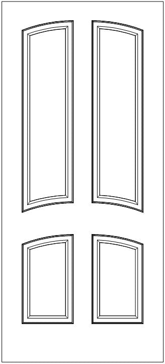 D4030 Carved Interior Door