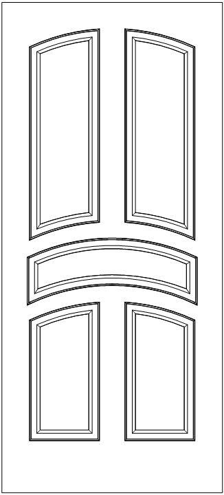 D5020 Carved Interior Door