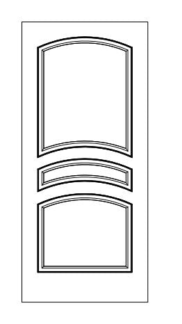 D3160 Carved Interior Door