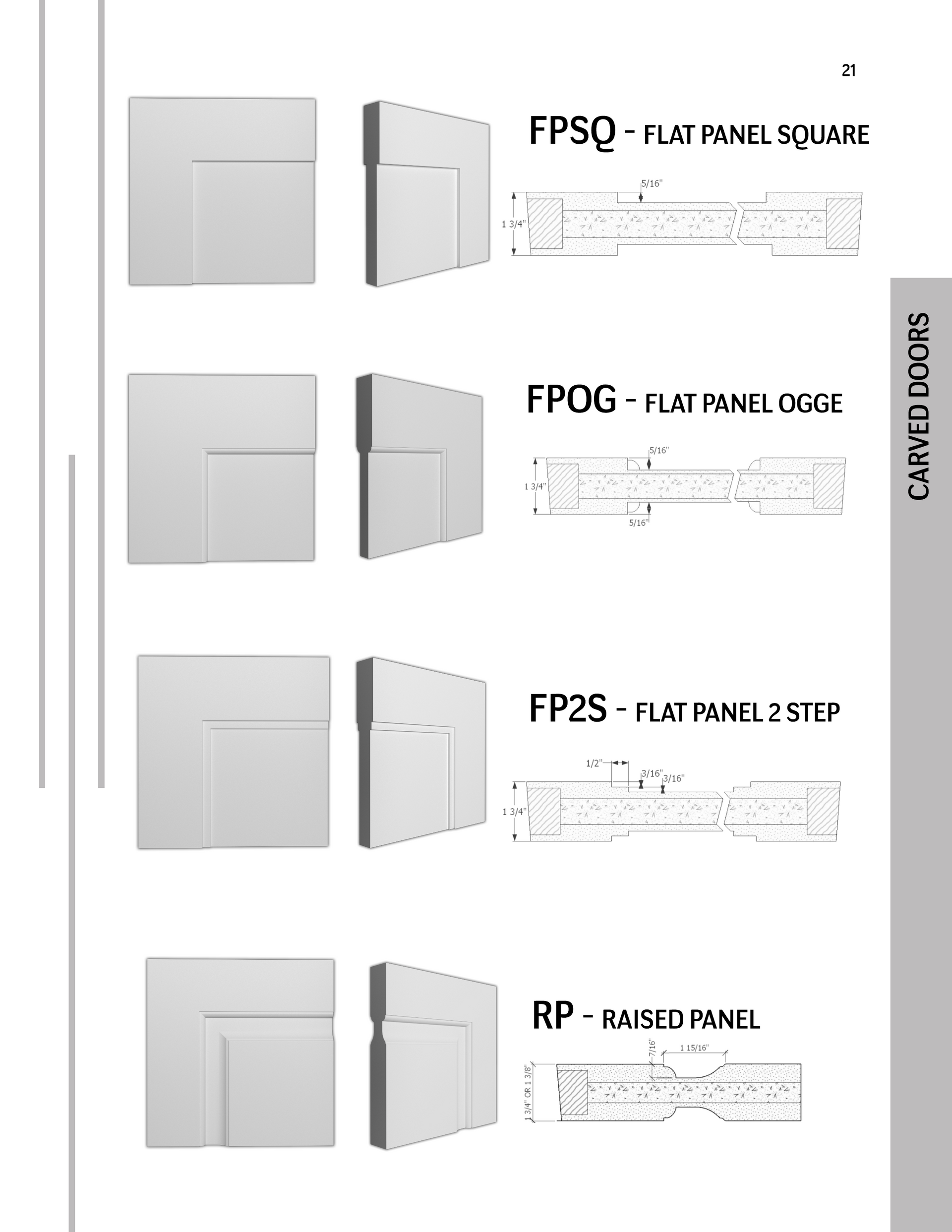 D1010 Carved Interior Door