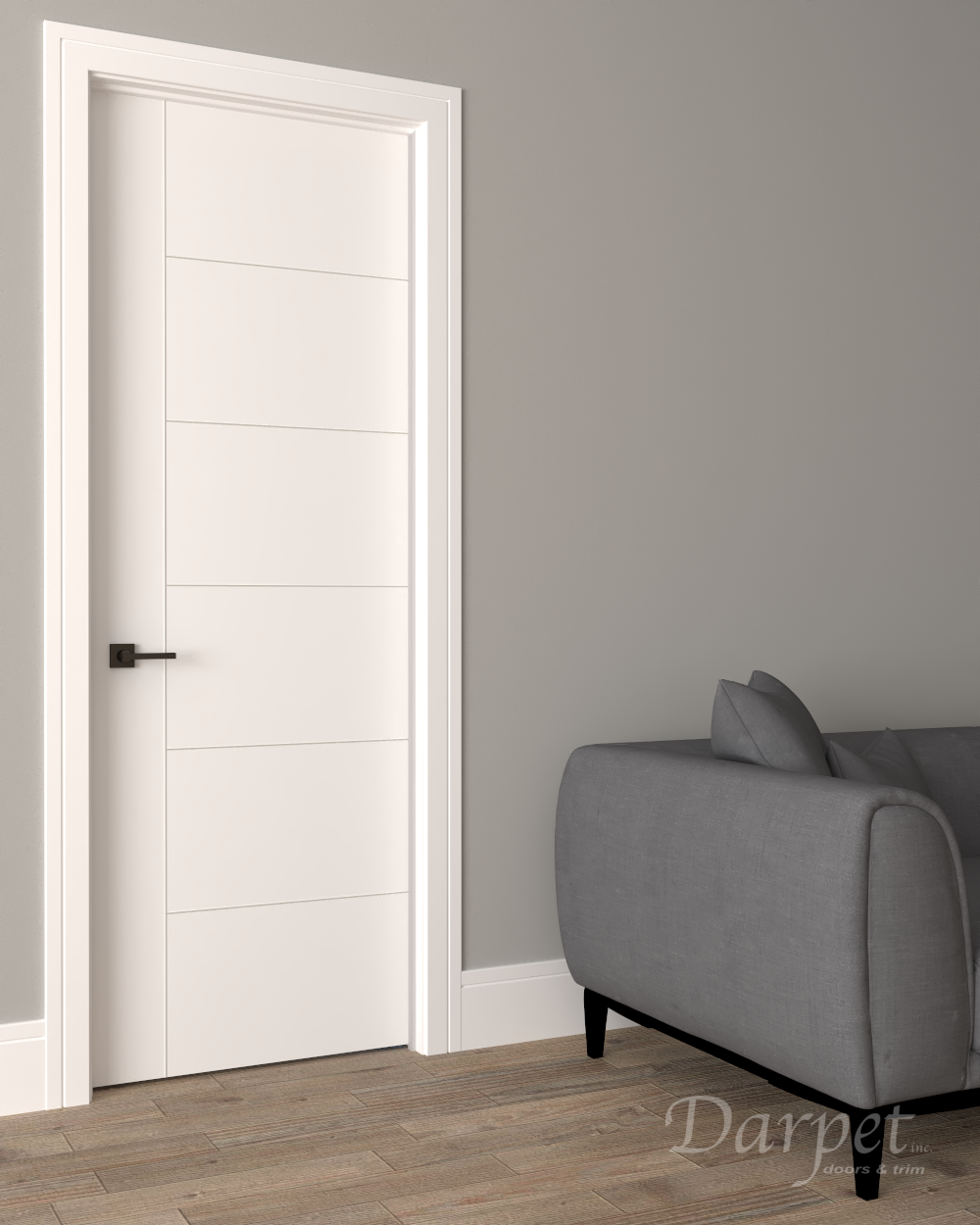 Aria Primed Groove Interior Door 7'-0" (84")