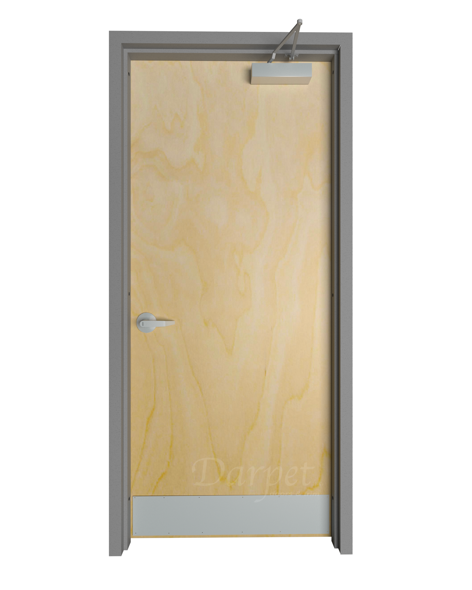 Commercial Flush Birch Door with Hollow Metal Frame