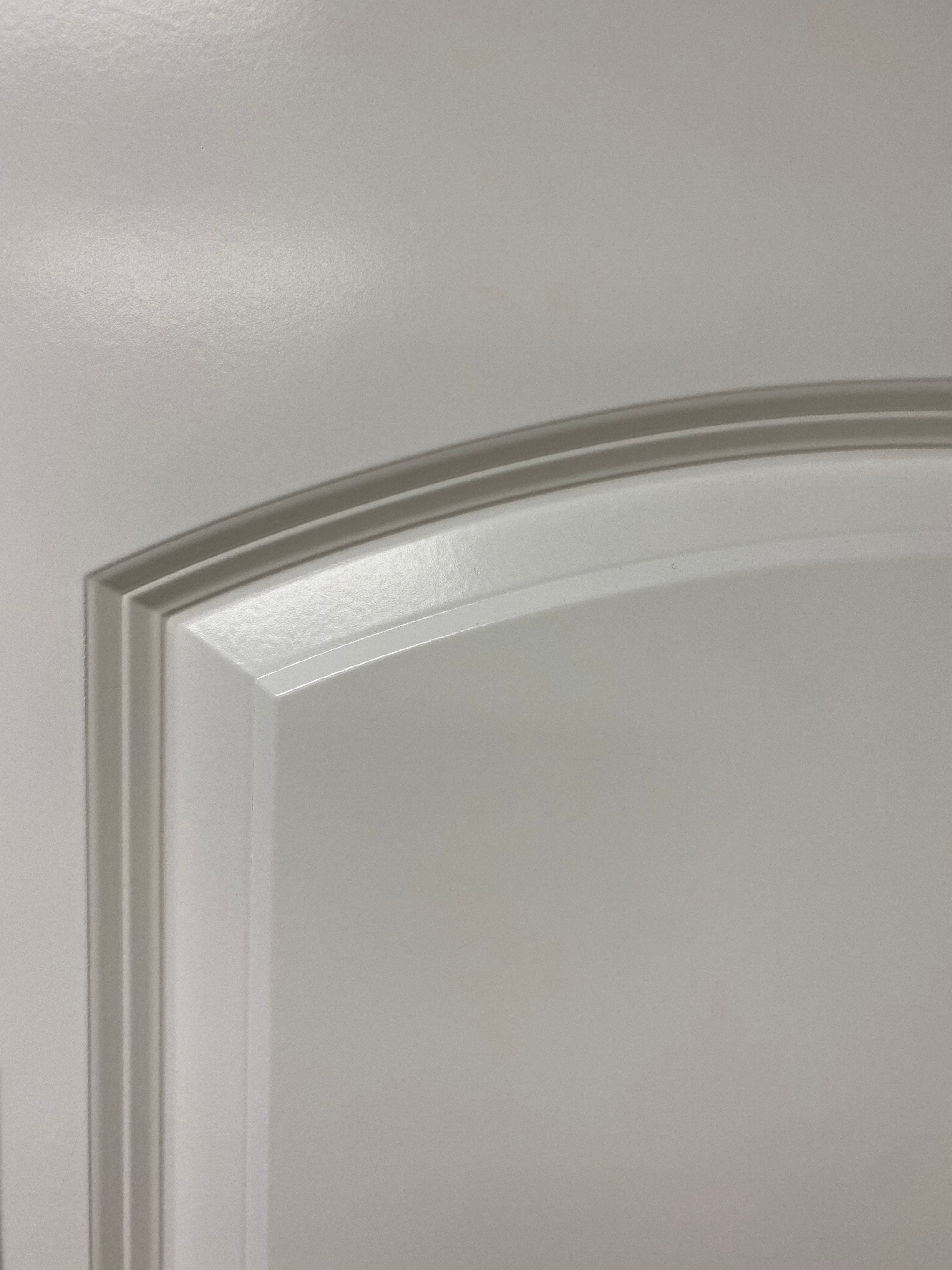 2 Panel Arch Caiman with Louver Insert Primed 7'-0" (84")