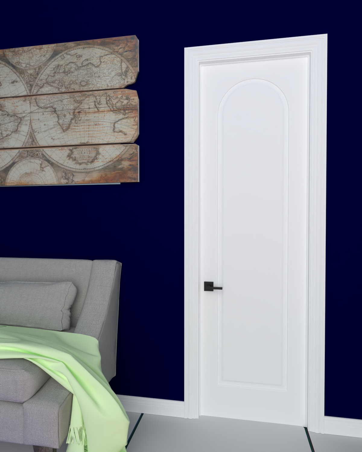 2 Panel Square Carrara Primed 7'-0 (84) — Darpet Doors & Trim