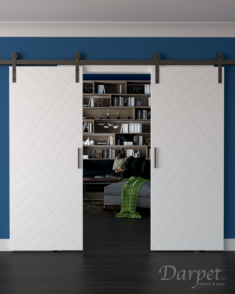 Diamond Primed Groove Interior Door 6'8" (80")