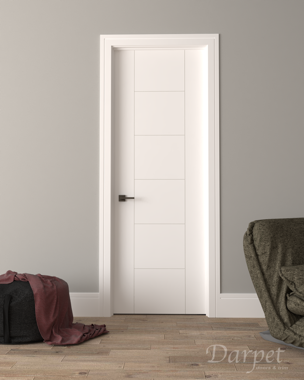 Forte Primed Groove Interior Door 7'-0" (84")