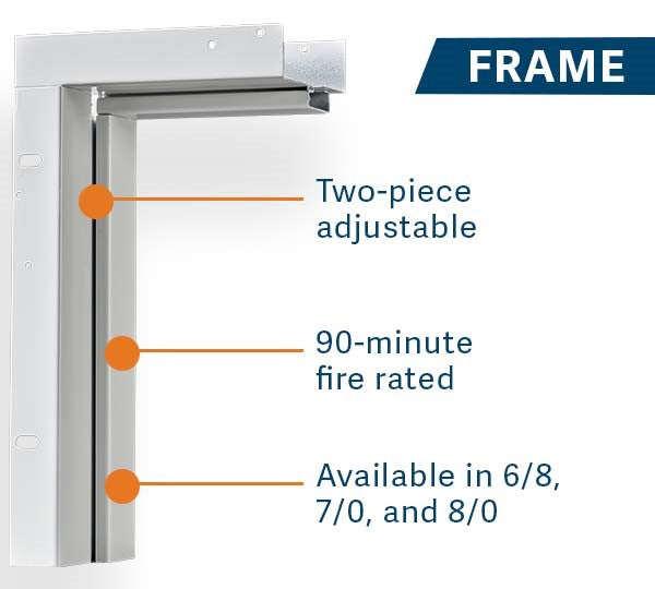 2 Panel Arch Steel Door