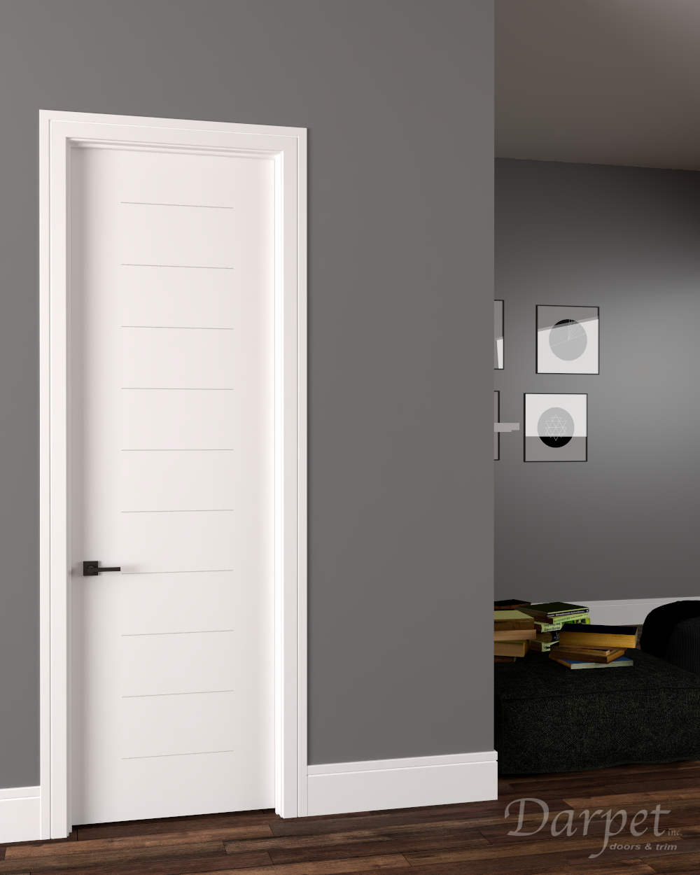 Legato Primed Groove Interior Door 8'-0" (96")