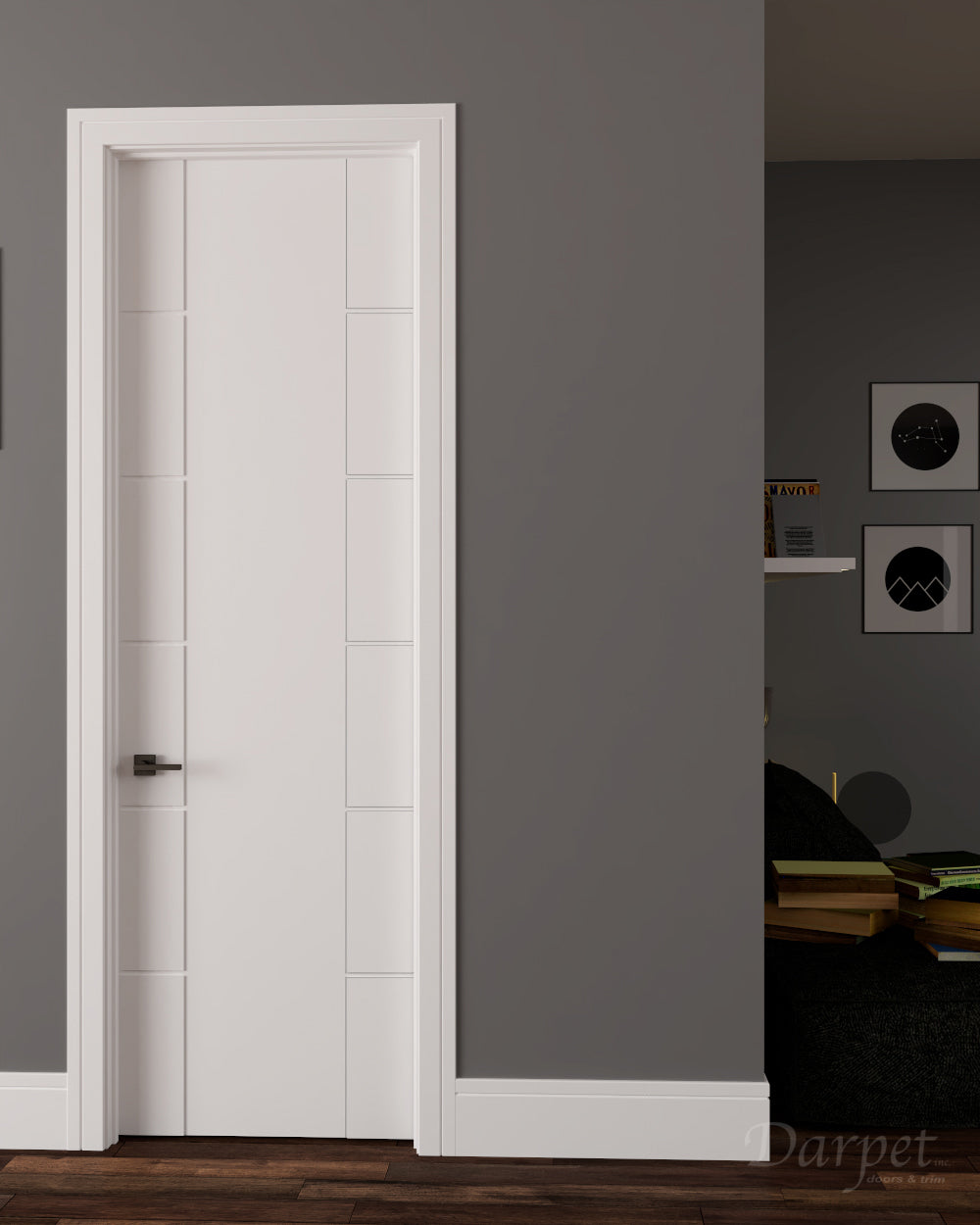 Netta Primed Carved Interior Door 8'0" (96")